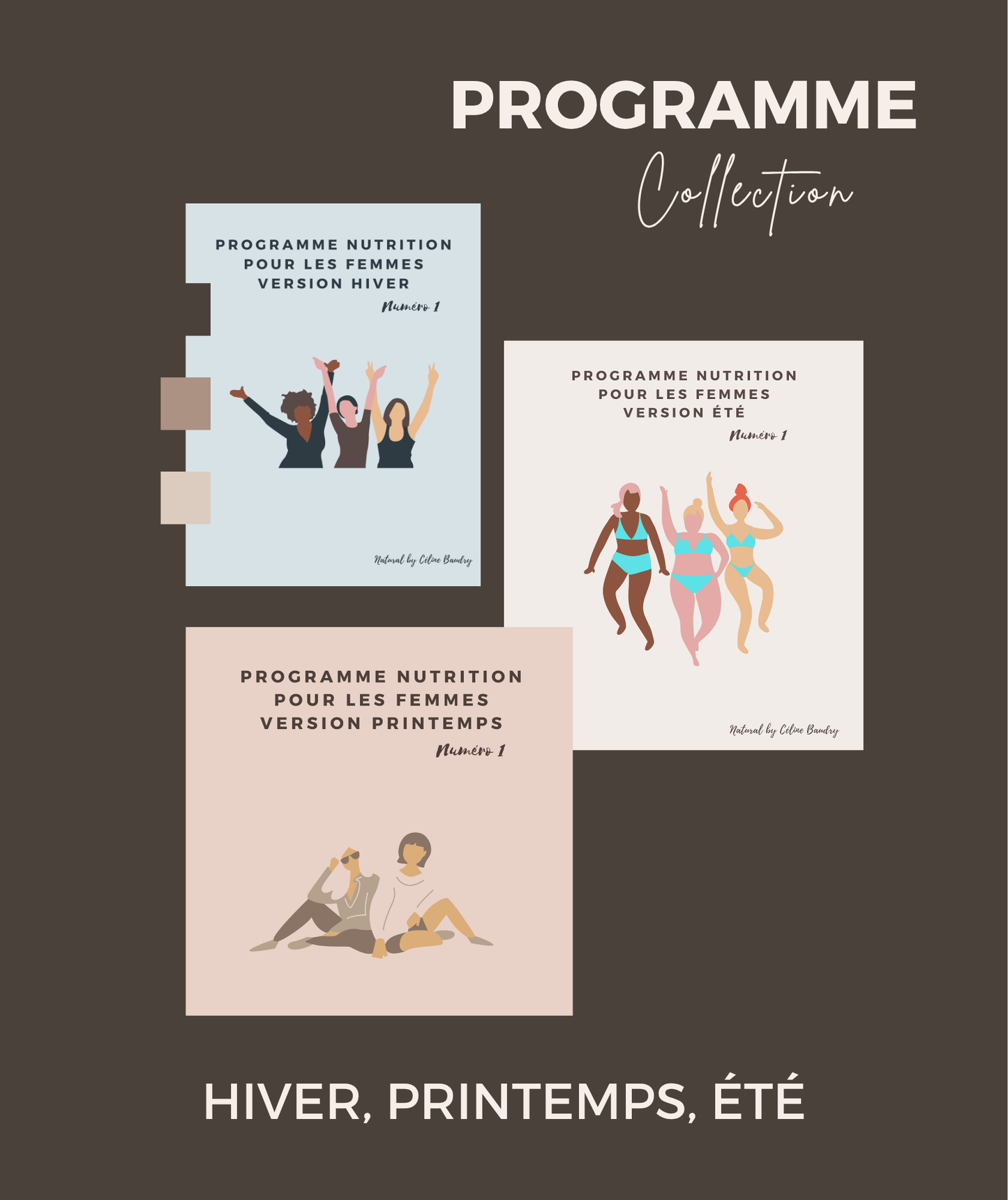 Programme Nutrition Personnalisé – 3 livres (Hiver - Printemps - Été)
