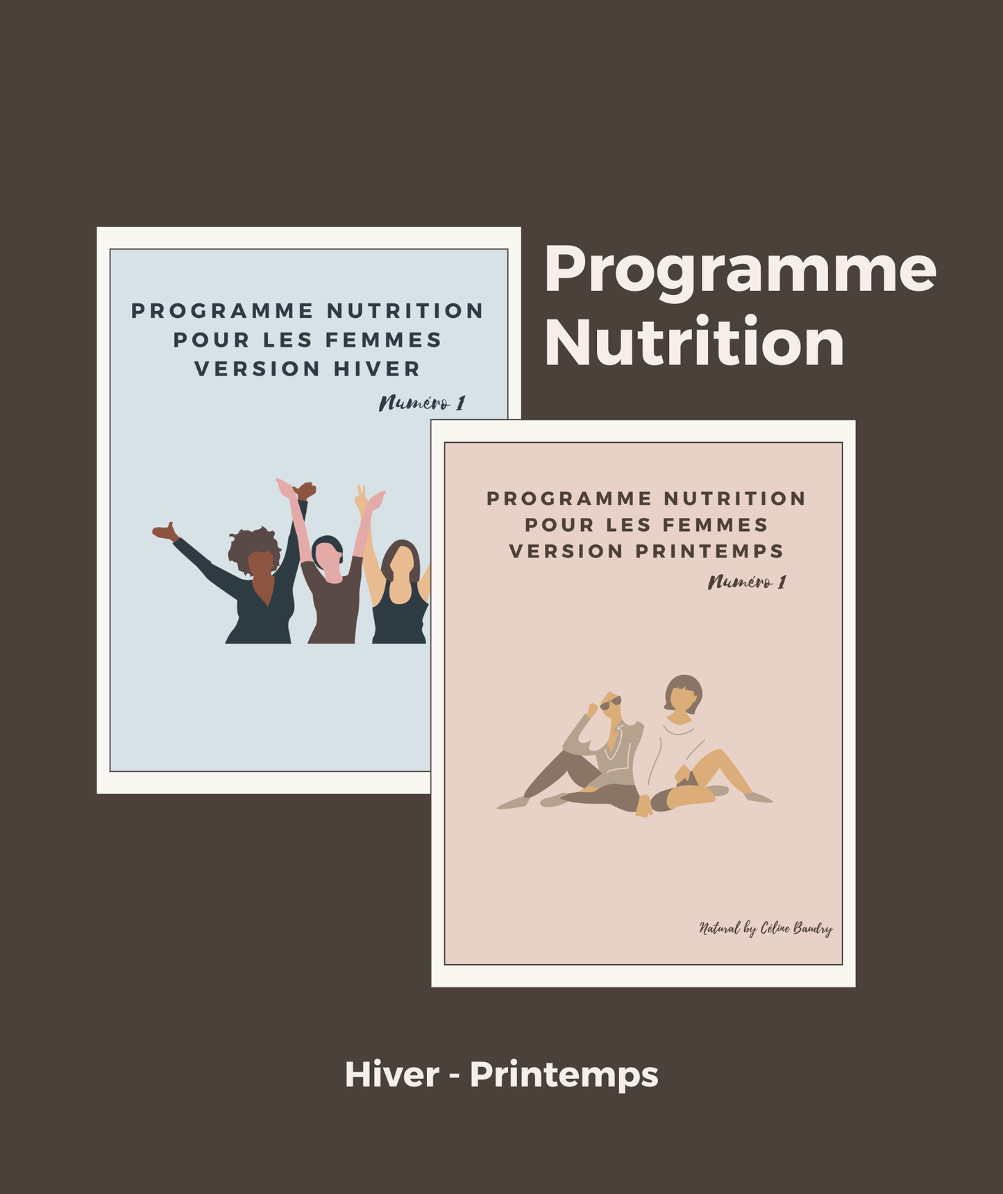 Programmes nutrition personnalisé - 2 livres (Hiver – Printemps)