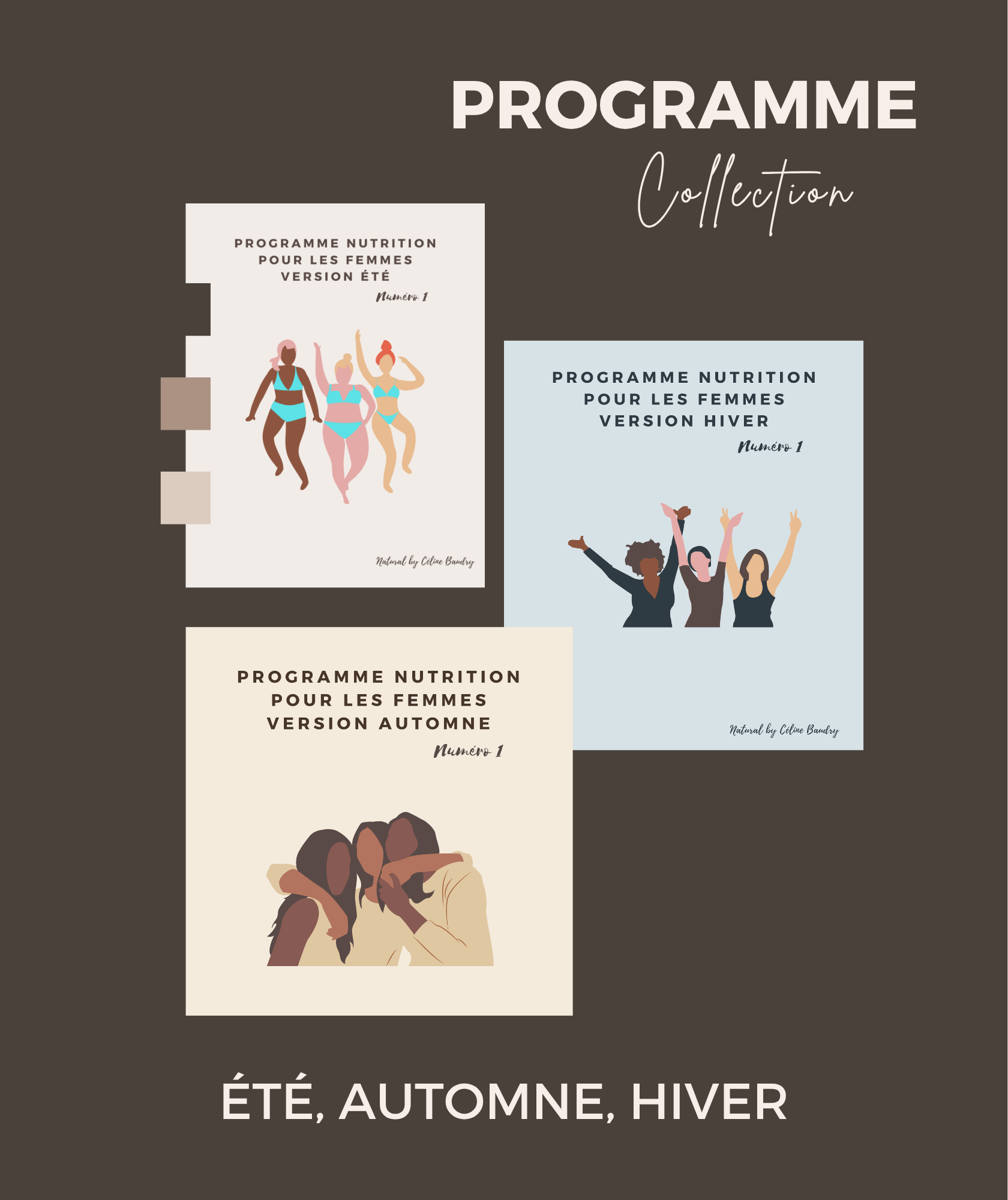 Programme nutrition minceur 3 saisons par Céline Baudry diététicienne (été, automne, hiver)